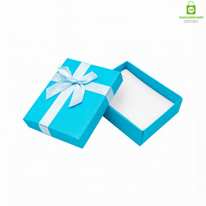 Luxury Blue Jewellery Storage Box with Multiple Compartments
