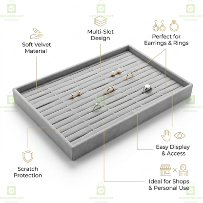 Premium Kada and Bracelet Tray – Velvet Jewellery Organizer