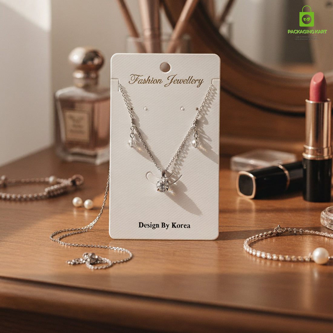 Premium Plastic Jewellery Card | Durable Earring & Chain Holder
