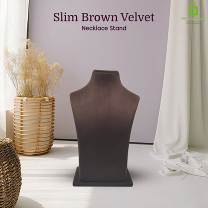 Stylish Brown Velvet Jewelry Set for Engagement & Festive Wear