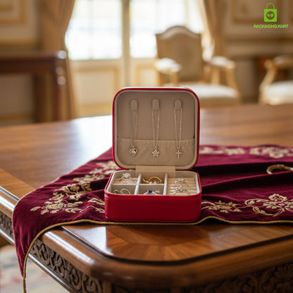 Jewellery Organizer Case for Rings, Earrings, Necklaces & Bracelets