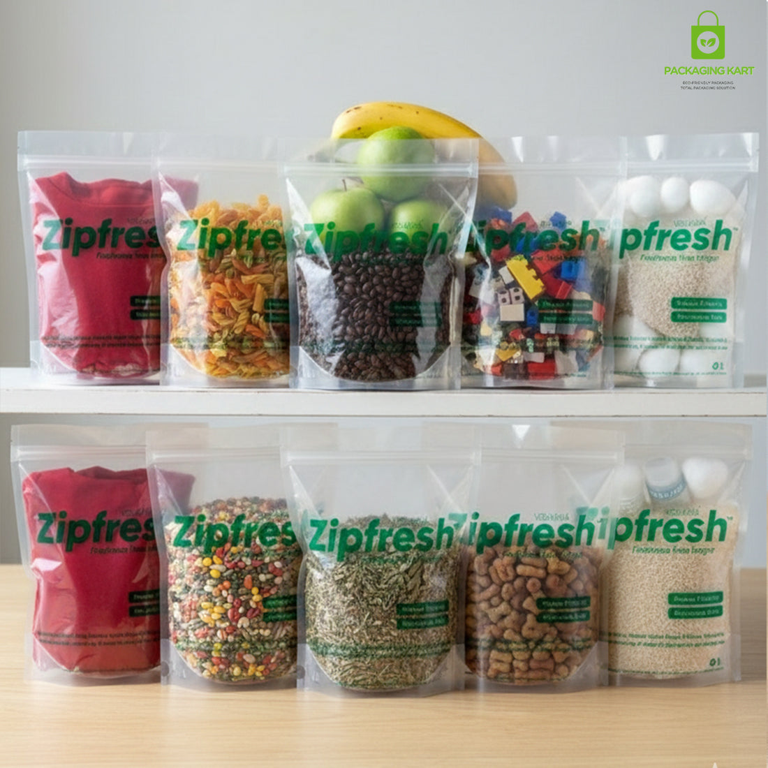 Multi-Use Reusable Ziplock Bags for Kitchen & Travel Storage
