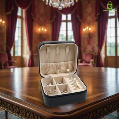 Jewellery Organizer Case for Rings, Earrings, Necklaces & Bracelets