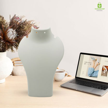 Black Plastic Fibre Jewellery Display Statue – Elegant Neck Stand