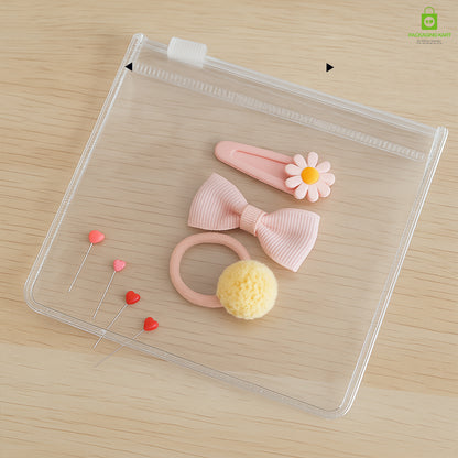Jewellery Organiser Storage Pouches Clear Zip Lock Cover for Rings, Earings, Necklace, Transparent