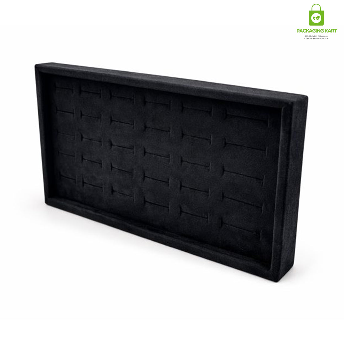 Premium Velvet Ring Display Stand with Wooden Base