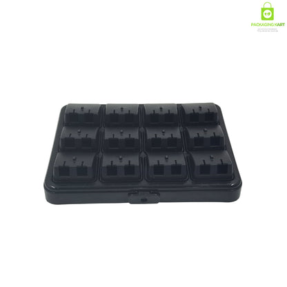 Multi-Compartment Plastic Jewellery Box for Earrings