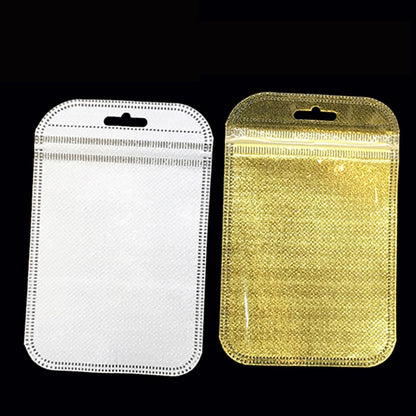 Luxury Silver & Golden Jewelry Packaging Pouch Bags – Resealable Foil Ziplock Bags