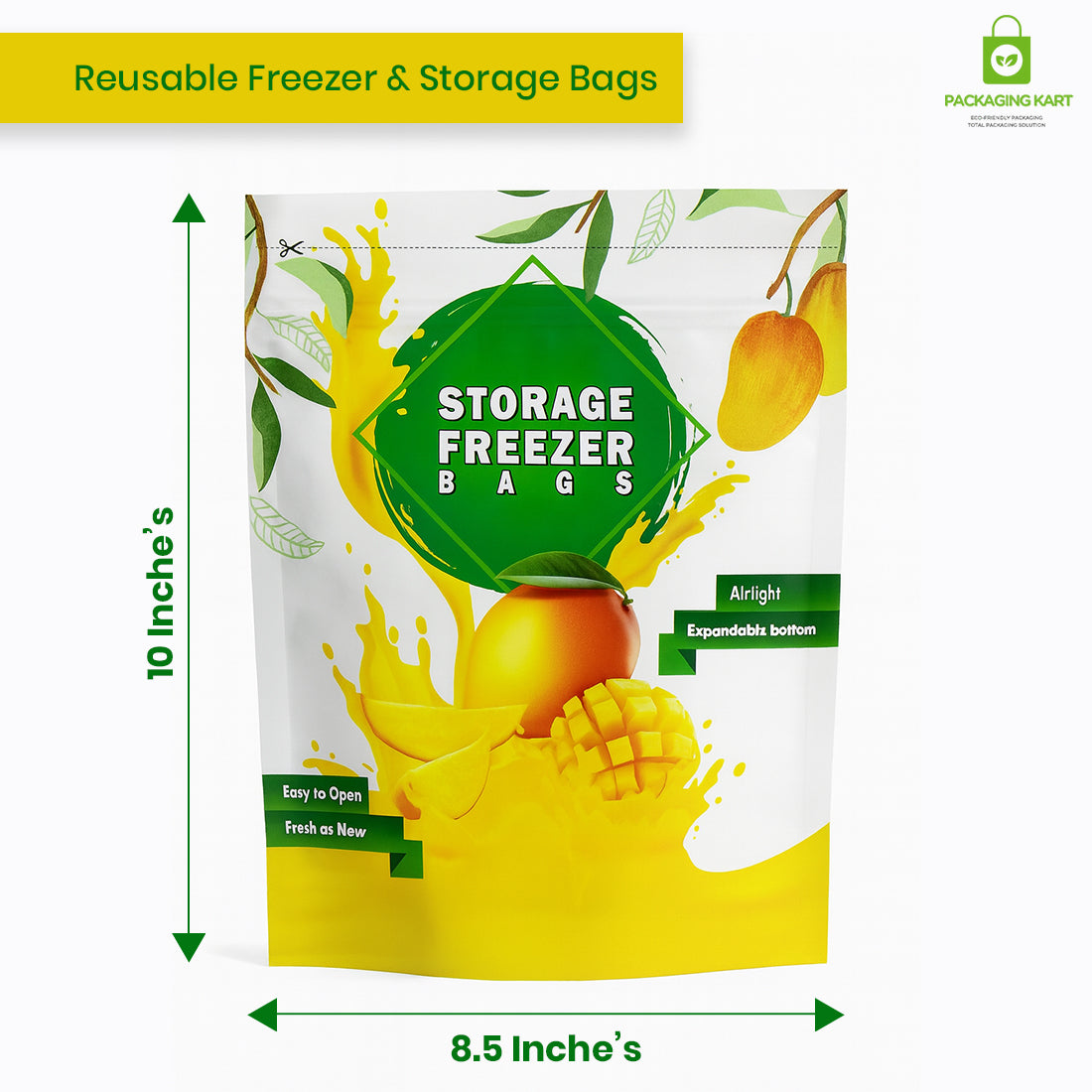 Reusable Ziplock Bags for Home Storage – Safe for Food & Organizing
