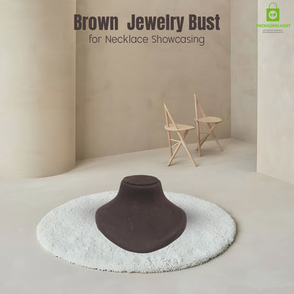 Handmade Brown Velvet Jewellery Set – Designer Craft