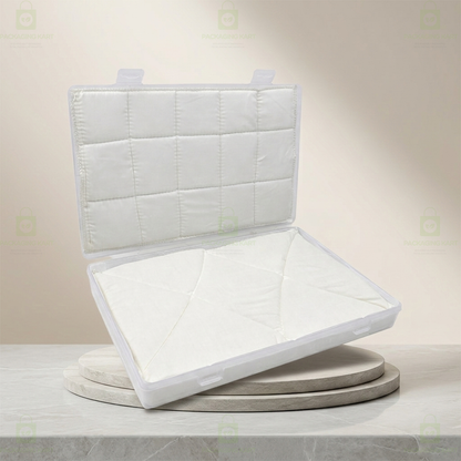 Protective Jewellery Plastic Box with White Cushion Cotton Padding for Safe Jewellery Storage