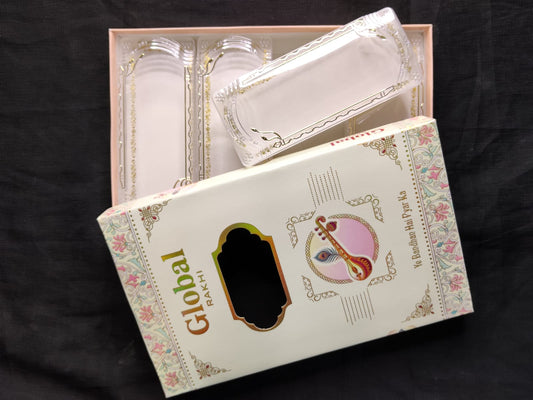 Premium Quality Rakhi Card with Fancy Box | Raksha Bandhan Special Packaging Pack Of 4 Pcs.