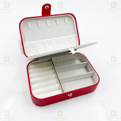 Premium 2 Step Jewellery Box for Women – Velvet Organizer Gift Case for Rings, Earrings & Necklace