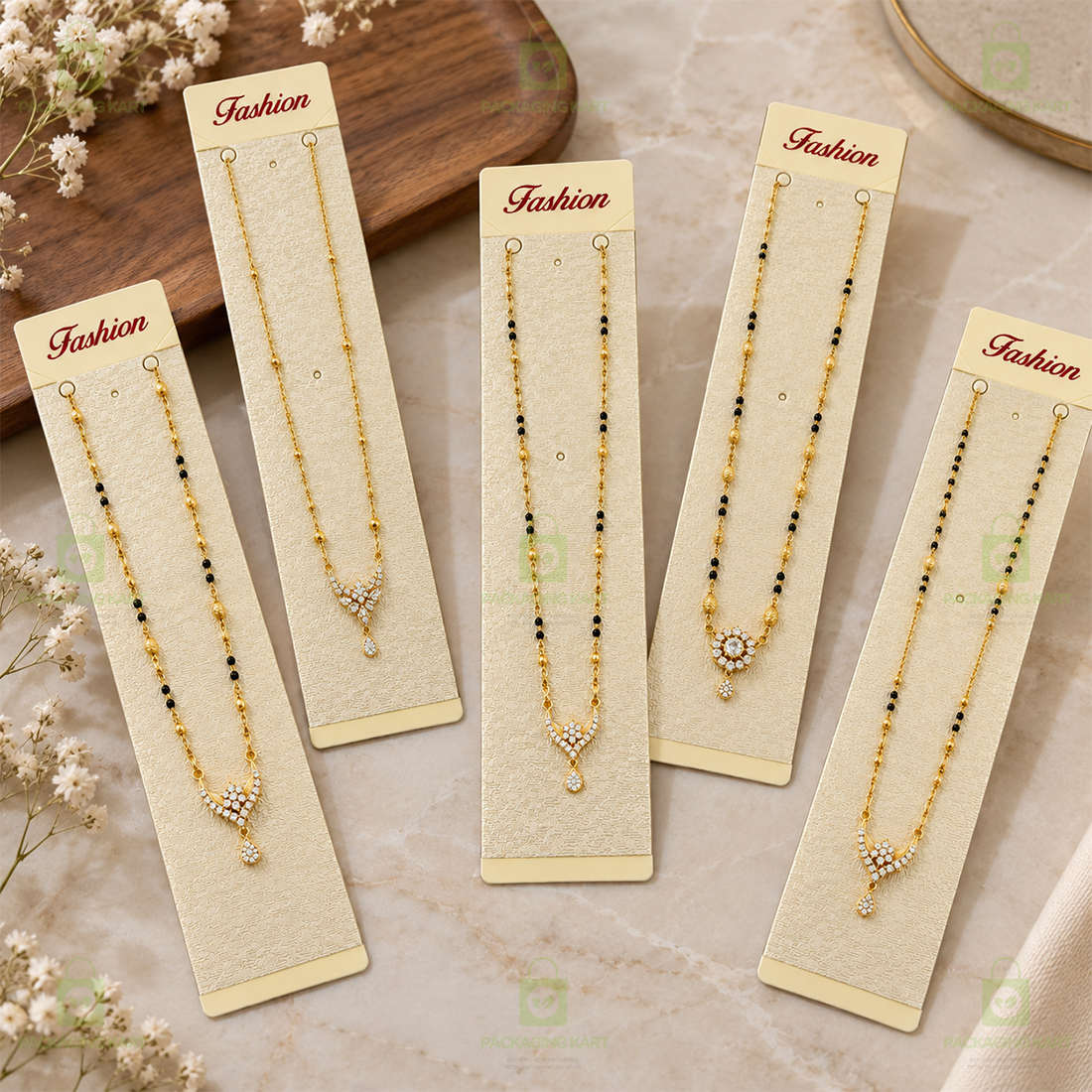 Fashion Jewellery Cards for Chain Pendant and Mangalsutra