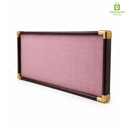 Fancy Velvet Rings Wooden Display Tray for Jewellery