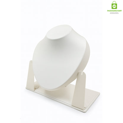 White Plastic Jewellery Display Statue – Elegant Stand for Necklaces