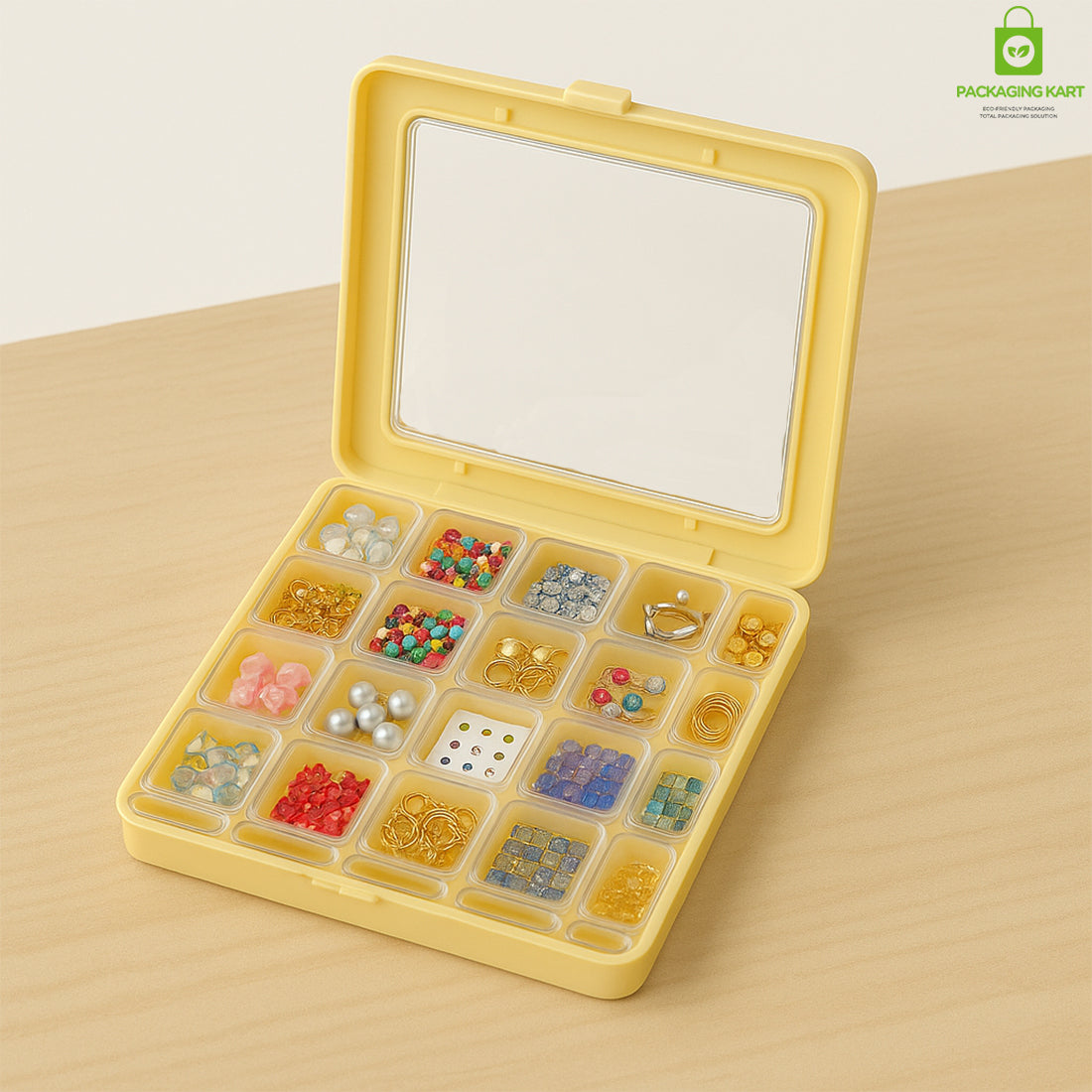 20 Pcs Ivory Jewellery Organizer Box – Durable & Lightweight Design
