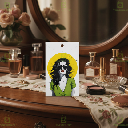 Golden Print Mangalsutra Baby Card | Jewellery Display & Packaging Card