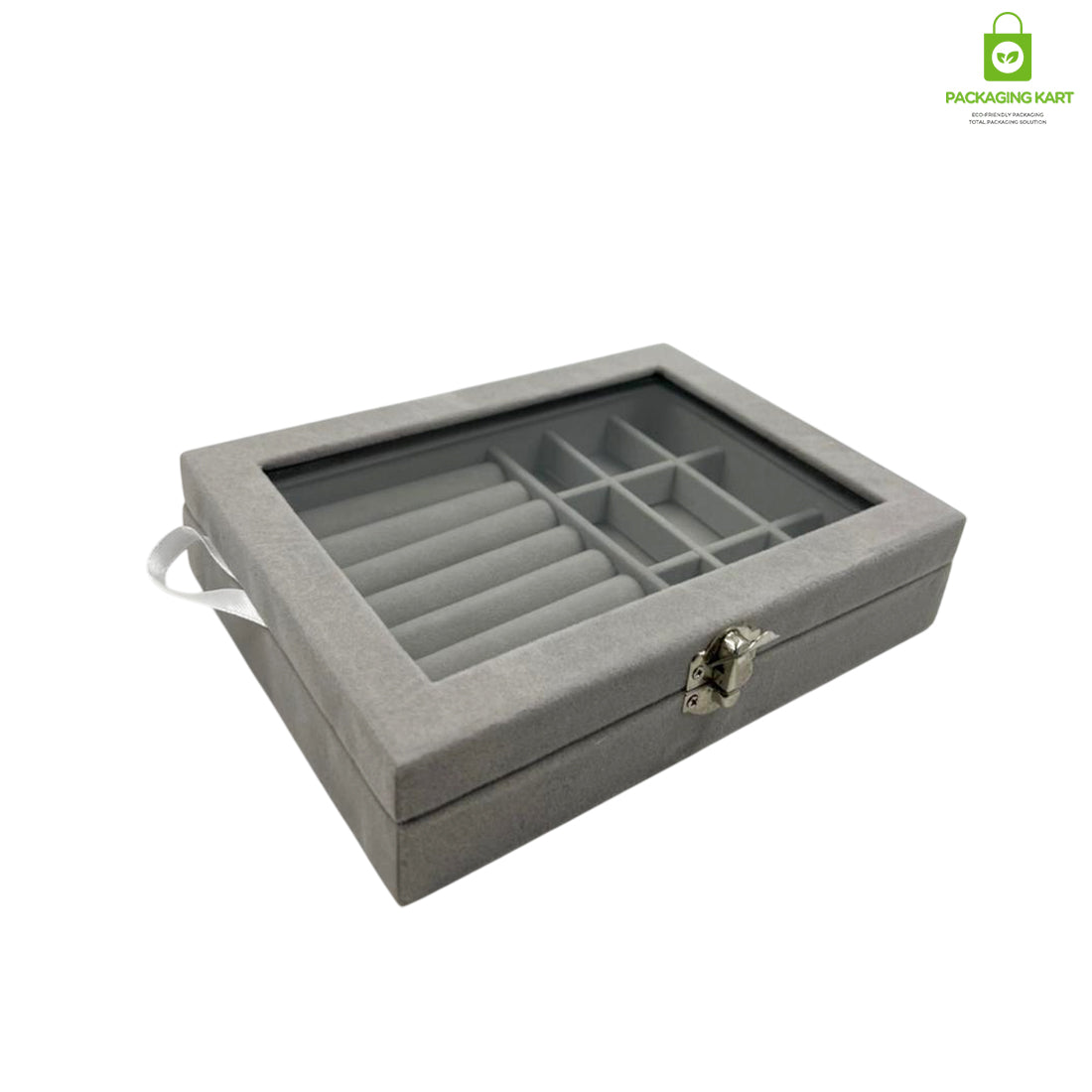 Elegant Watch and Bracelet Display Tray with Glass Mirror Base