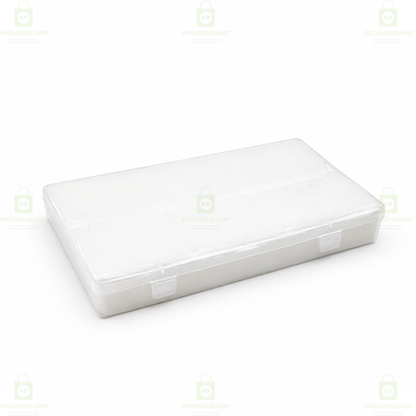 Anti Tarnish Jewellery Plastic Box with White Cotton Cushion – Jewellery Organizer for Rings & Earrings