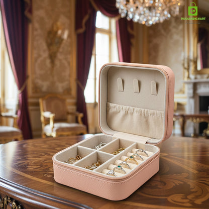 Jewellery Organizer Case for Rings, Earrings, Necklaces & Bracelets