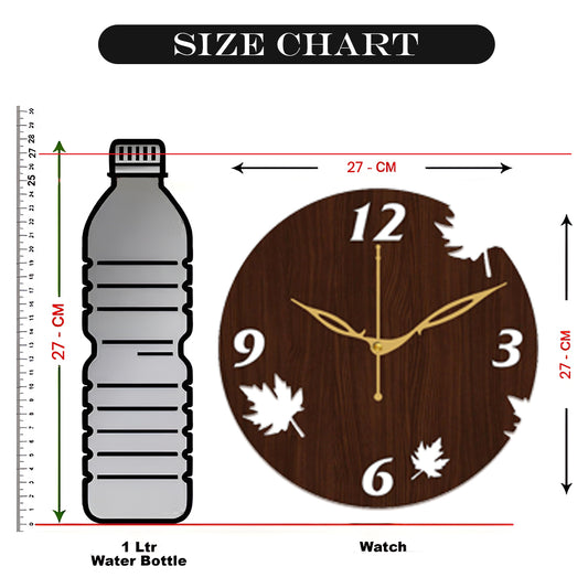 Wooden Decorative Wall Clock for Rustic Home Décor