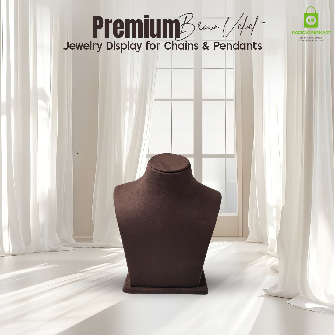 Luxury Brown Velvet Jewellery Set – Perfect for Wedding & Party