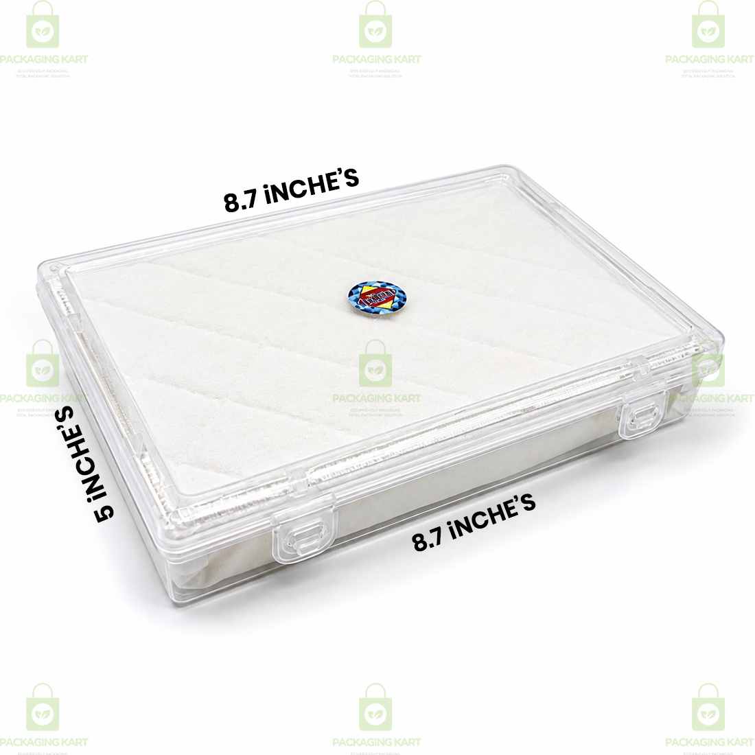 Transparent 6 Slot Jewellery Organizer Box with Soft Cushion Cotton | Protective Storage
