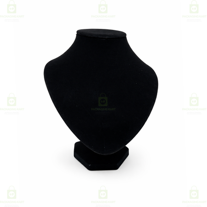 Velvet Jewellery Display Statue Stand for Necklace, Chain & Pendant | Premium Showpiece Organizer