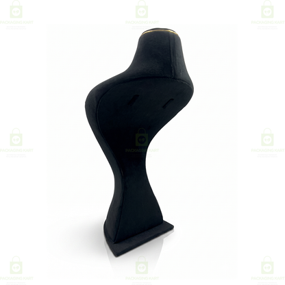 Premium Quality Leather Velvet Necklace Statue for Jewellery Display | Elegant Necklace Stand Holder
