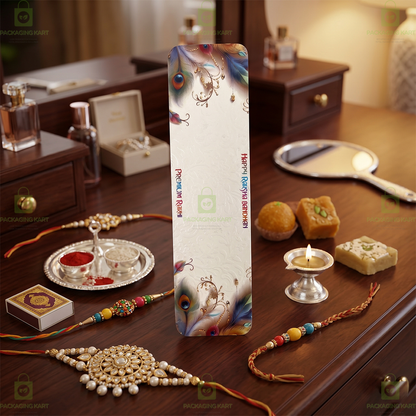 Luxury Rakhi Greeting Card with Traditional Indian Design