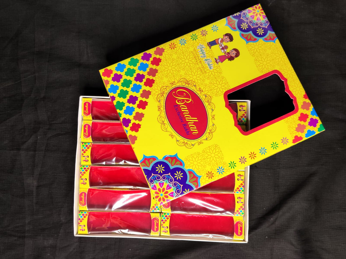 Traditional Rakhi Card and Gift Box Set | Beautiful Raksha Bandhan Packaging