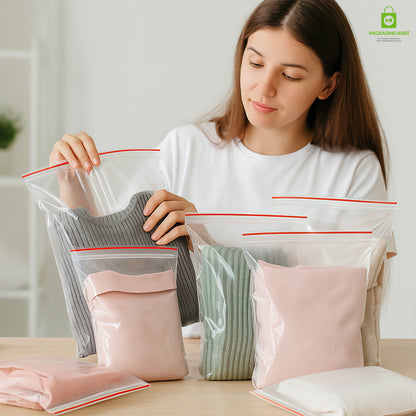 Transparent Zip Lock Bag for Food and Jewellery Packaging