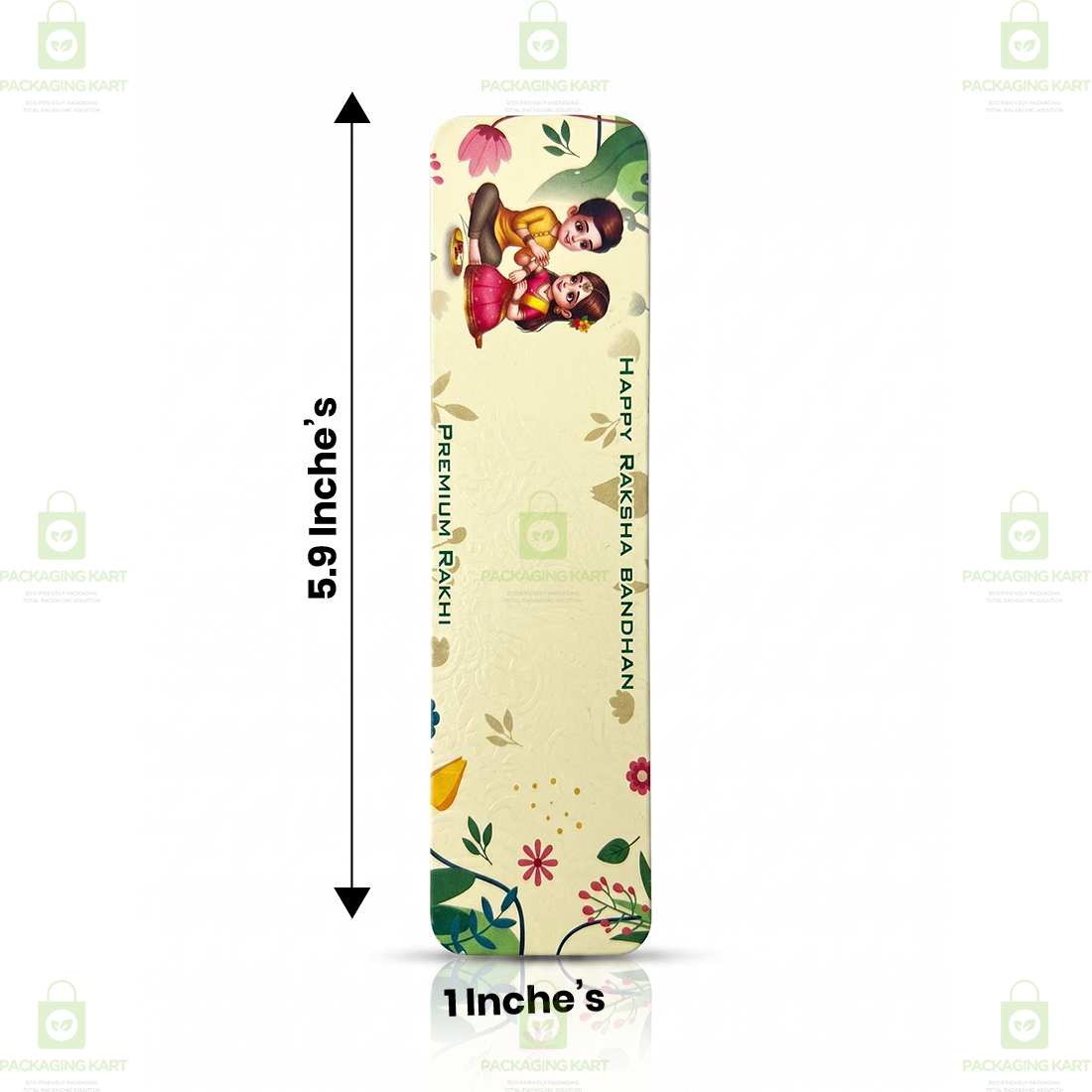 Luxury Rakhi Greeting Card with Traditional Indian Design