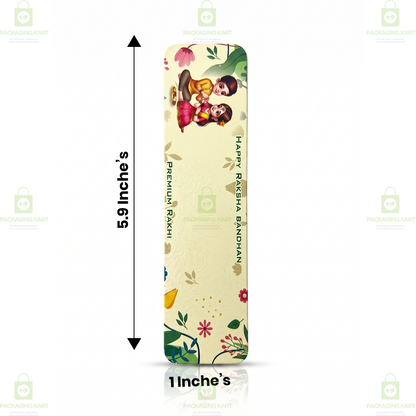 Luxury Rakhi Greeting Card with Traditional Indian Design