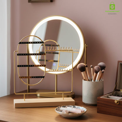 Luxury Gold Plated Frame Earrings Stand for Women Jewellery