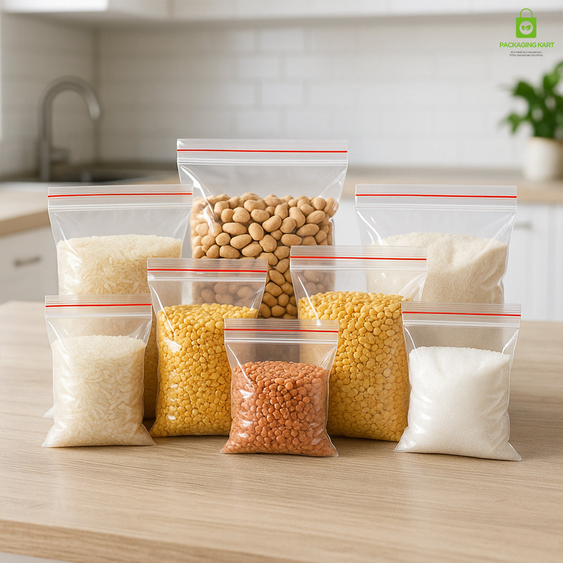 Transparent Zip Lock Bag for Food and Jewellery Packaging