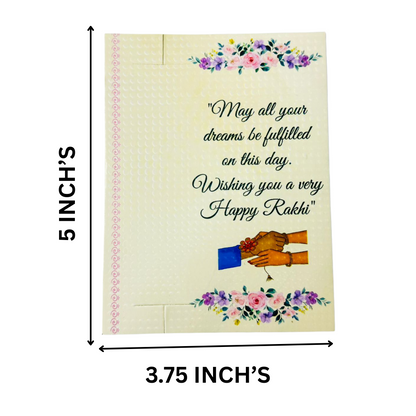 Floral Design Rakhi Card – Celebrate Sibling Bond