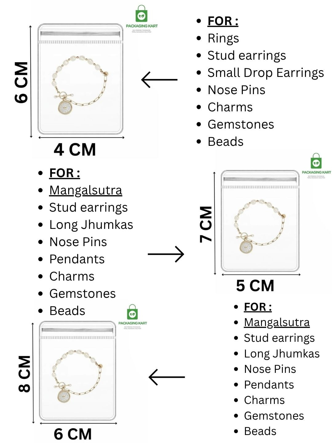 36Pcs Jewellery Organiser Storage Pouches Clear Zip Lock Cover for Rings, Earrings, Necklace, Transparent, Polyvinyl Chloride PVC