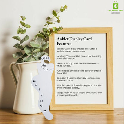 Premium Jewelry Display Card for Anklets and Bracelets