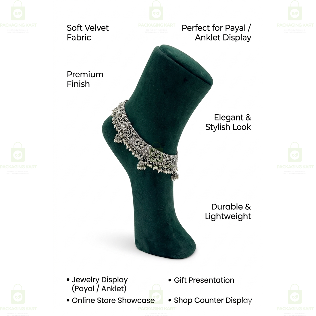 Mannequin Anklet Display Foot Leg Pair for Jewellery, Payal, Shoes, Heels Display or Other Multipurpose Works