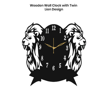 Wall Mounted Wooden Analog Clock – Home & Office