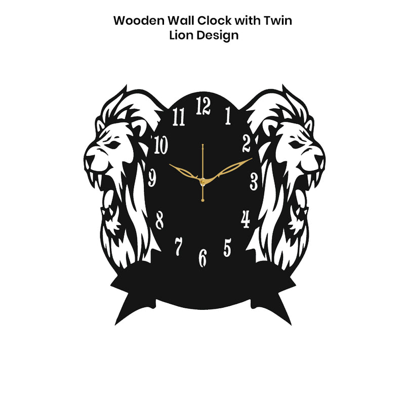 Wall Mounted Wooden Analog Clock – Home & Office