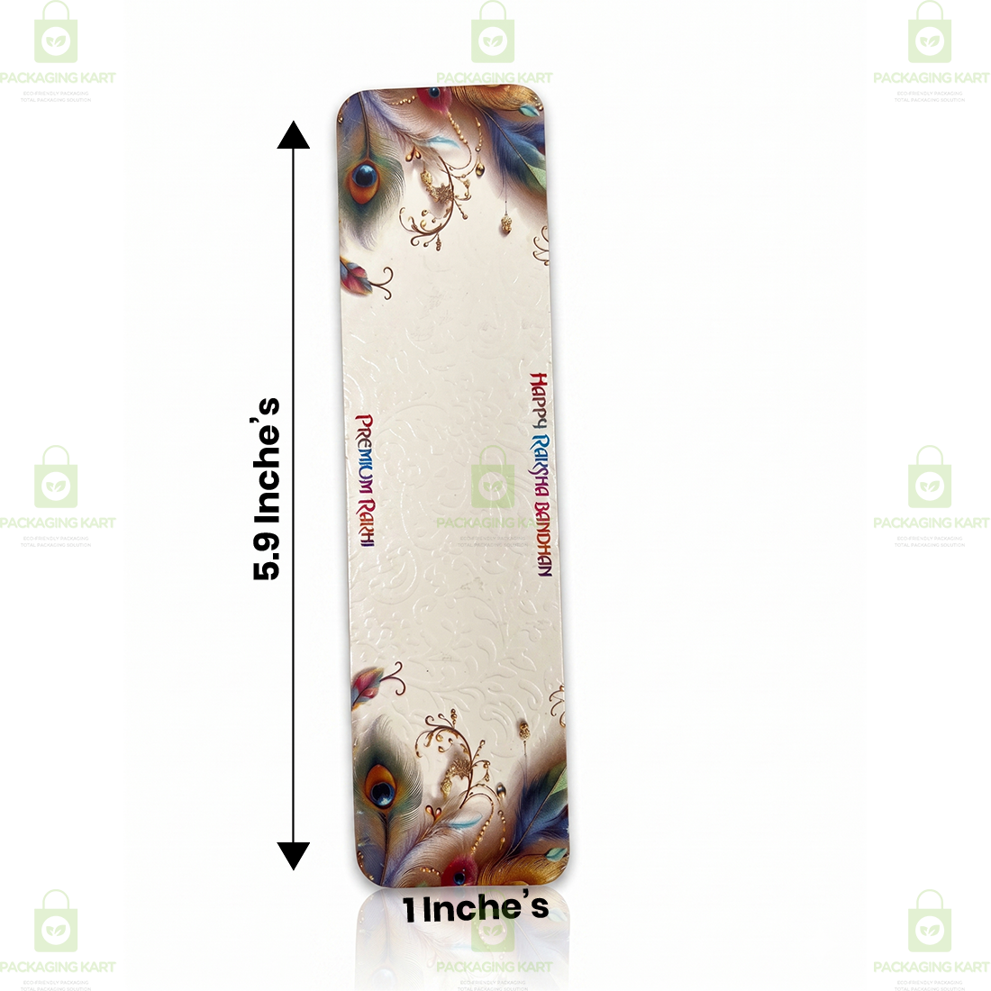 Luxury Rakhi Greeting Card with Traditional Indian Design