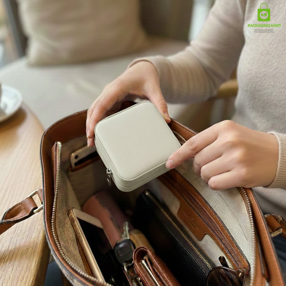 Jewellery Organizer Case for Rings, Earrings, Necklaces & Bracelets