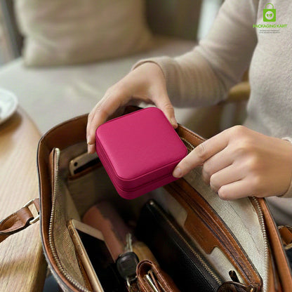 Jewellery Organizer Case for Rings, Earrings, Necklaces & Bracelets