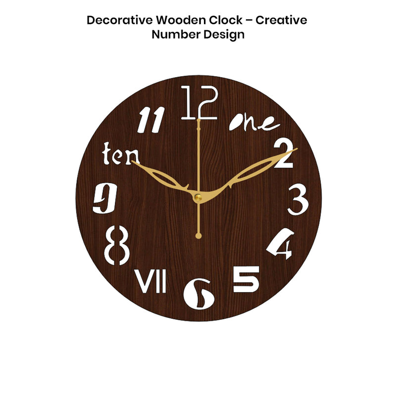 Round Decorative Wall Clock for Modern Home
