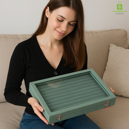 Elegant Green Glass Ring – Perfect for Jewellery Tray Display