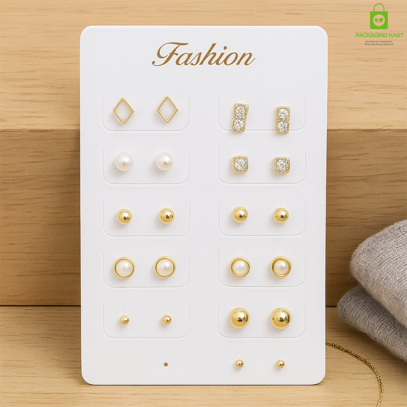 Reusable Earring Holder Cards – Eco-Conscious Jewellery Display