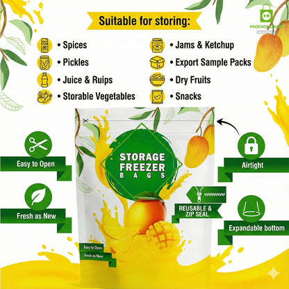 Reusable Ziplock Bags for Home Storage – Safe for Food & Organizing